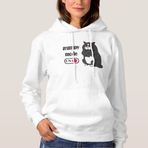 Grumpy mode on funny fat cat hoodie