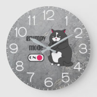 Grumpy mode on funny fat cat