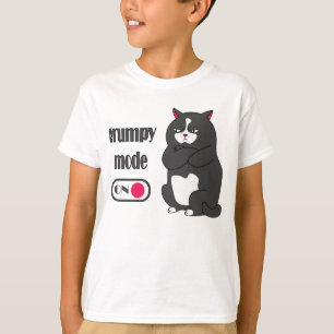 Grumpy mode on funny fat cat T-Shirt