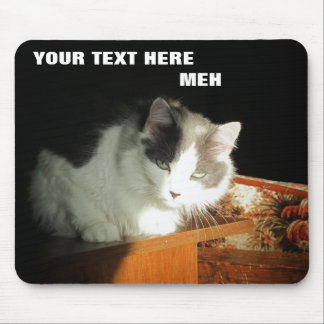 Grumpy Muffin Hates Your Caption Mouse Pad