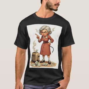 Grumpy Mum Frustration Household Chores Broken Toa T-Shirt