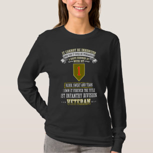 Grumpy Old 1st Infantry Division Veteran Day Milit T-Shirt