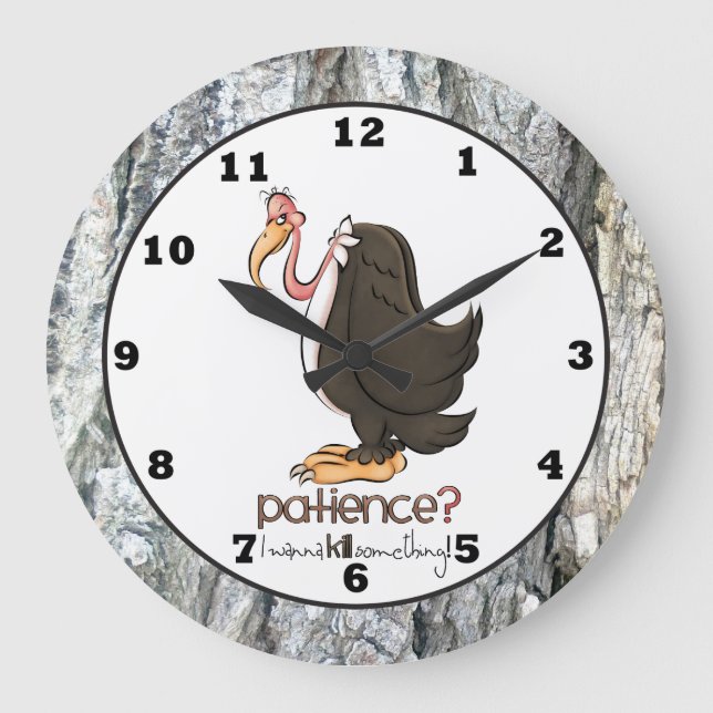 Grumpy Old Buzzard wall clock (Front)