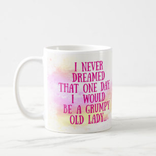 Grumpy old lady mug