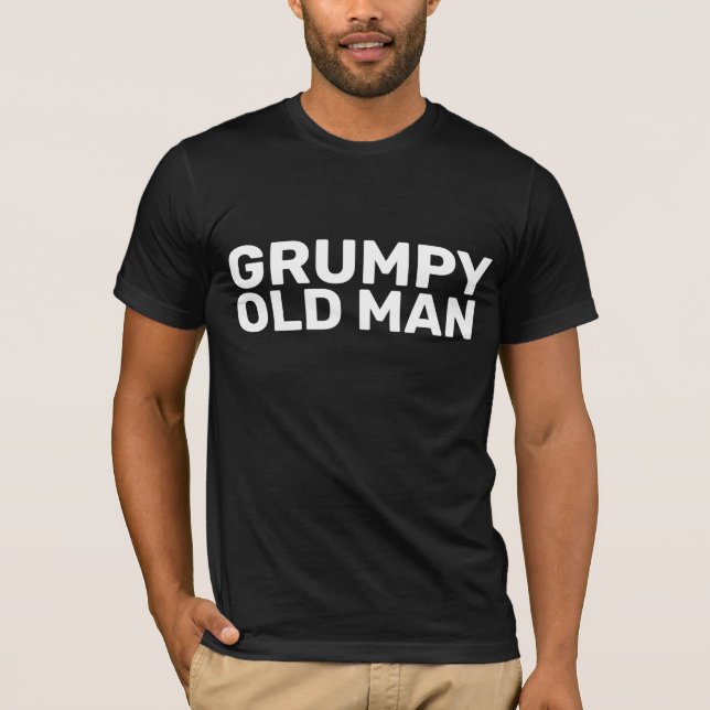 GRUMPY OLD MAN BLACK T-SHIRTS (Front)
