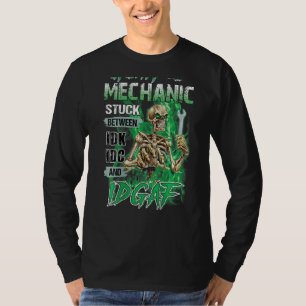 Grumpy Old Mechanic Stuck Between IDK IDC And IDGA T-Shirt