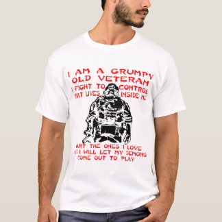 Grumpy Old Veteran I Fight To Control What’s Insid T-Shirt