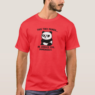 grumpy panda judgment T-Shirt