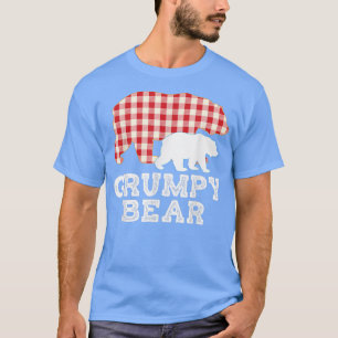 Grumpy Plaid Great Bear Daddy Grandpa Father Day P T-Shirt