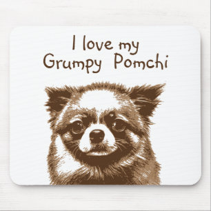 Grumpy Pomchi Mouse Pad