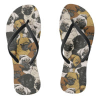 Grumpy Pugs / Funny Cute Pug Dogs Puppies Pattern