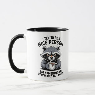 Grumpy Raccoon Coffee Mug