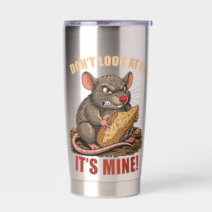 Grumpy Rat Funny Travel Tumbler