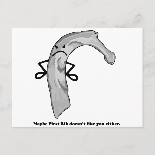 Grumpy Rib Postcard (Front)