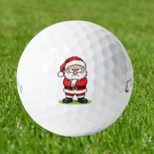 Grumpy Santa, Merry Christmas Golf Balls