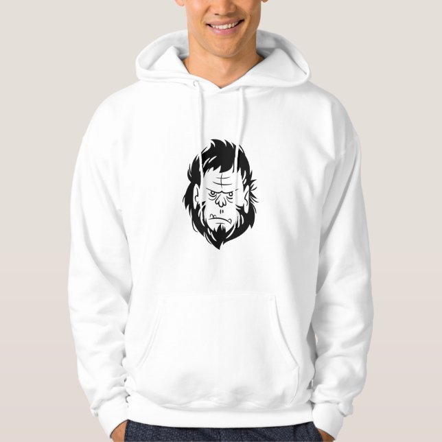 Grumpy Sasquatch Hoodie – Customisable  (Front)