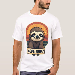 Grumpy Sloth Vintage Funny Retro Shirt Design
