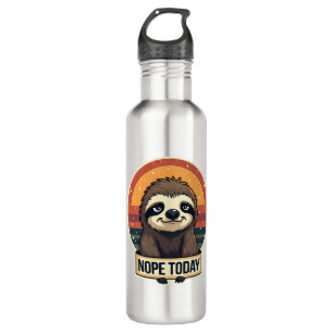 Grumpy Sloth Vintage Funny Retro Shirt Design 710 Ml Water Bottle