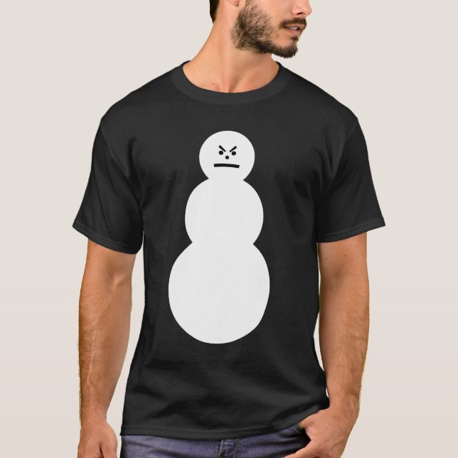 Grumpy Snowman T-shirt (Front)
