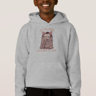 Grumpy Sphynx Cat Cold Humor Illustration