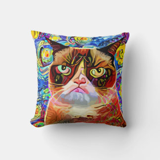 Grumpy Starry Night Cushion