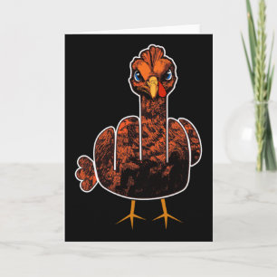Grumpy Thanksgiving Turkey Card