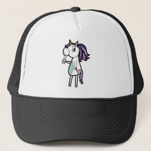 Grumpy Unicorn Trucker Hat