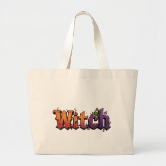 Grumpy Witch Tote Bag Halloween Witchy Bag with Po