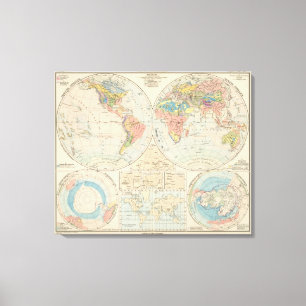 Grund u Boden - Soil Atlas Map Canvas Print