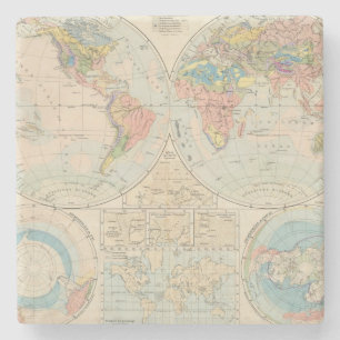 Grund u Boden - Soil Atlas Map Stone Coaster