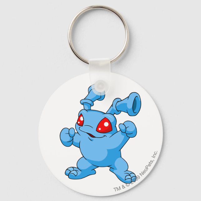Grundo Blue Key Ring (Front)