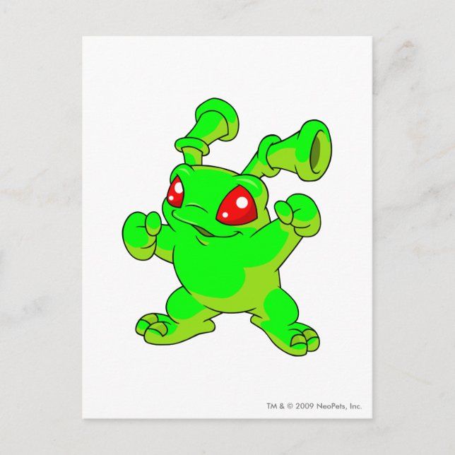Grundo Glowing Postcard (Front)