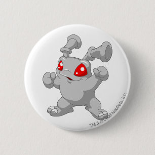 Grundo Silver 6 Cm Round Badge
