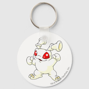 Grundo White Key Ring