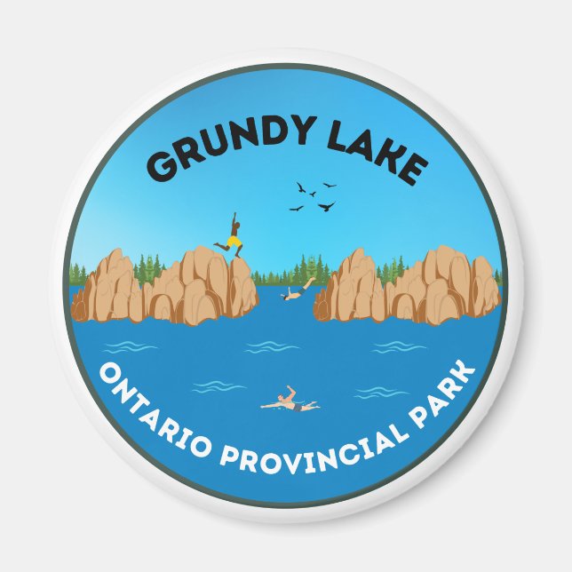 Grundy Lake Ontario Provincial Park Magnet (Front)