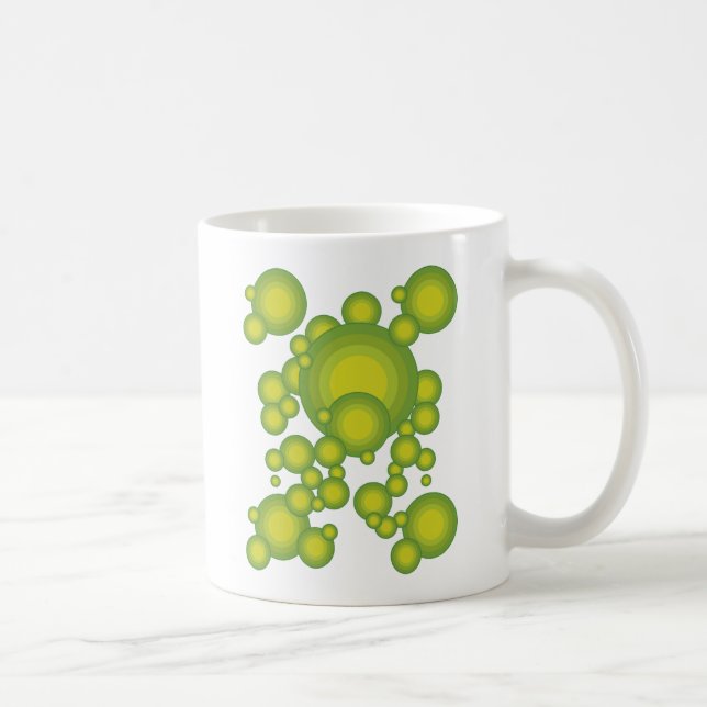 Grüne Blasen Coffee Mug (Right)