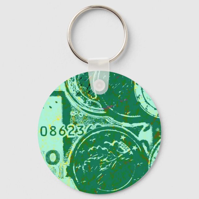 Grünes Geld Key Ring (Front)