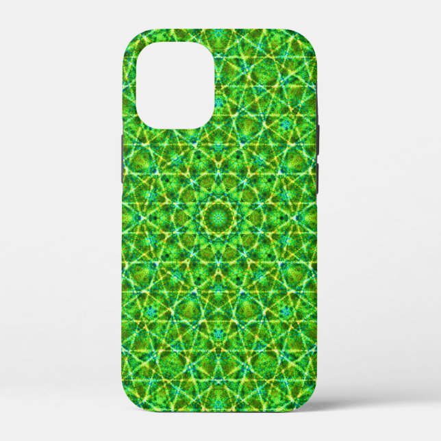 Grünes Netz Kaleidoscope/Green Kaleidoscope Net Case-Mate iPhone Case (Back)