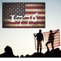 Grunge 1776 American Flag Patriotic 