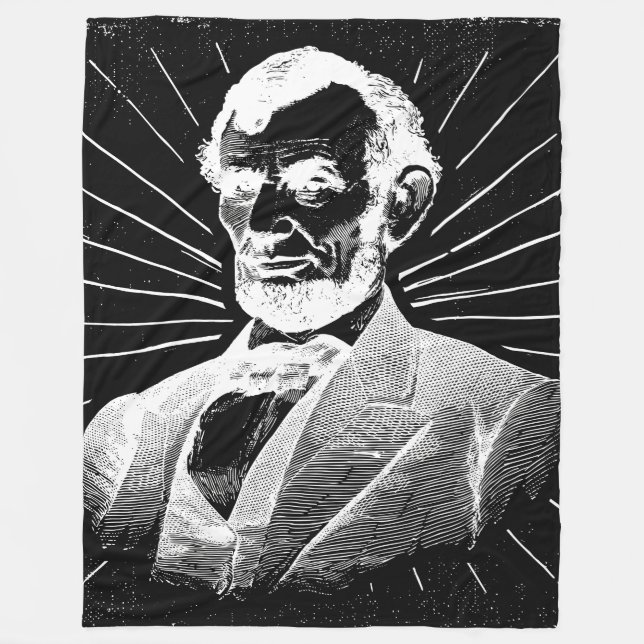 grunge abraham lincoln blanket (Front)