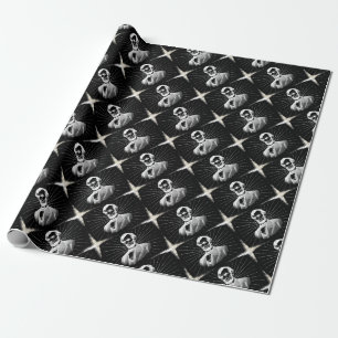 grunge abraham lincoln wrapping paper