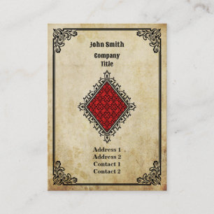 Grunge Ace of Diamonds Business Card