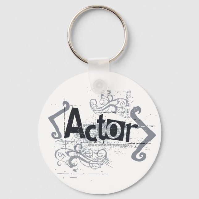 Grunge Actor Key Ring (Front)