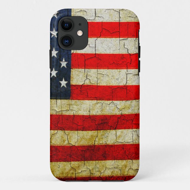 Grunge America flag Case-Mate iPhone Case (Back)