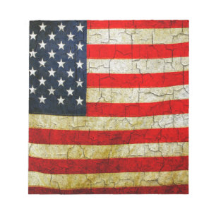 Grunge America flag Notepad