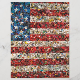 grunge american flag