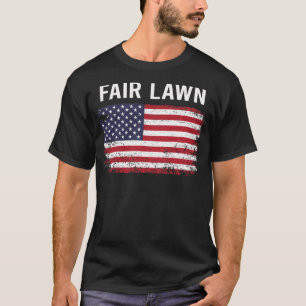 Grunge American Flag Fair Lawn T-Shirt