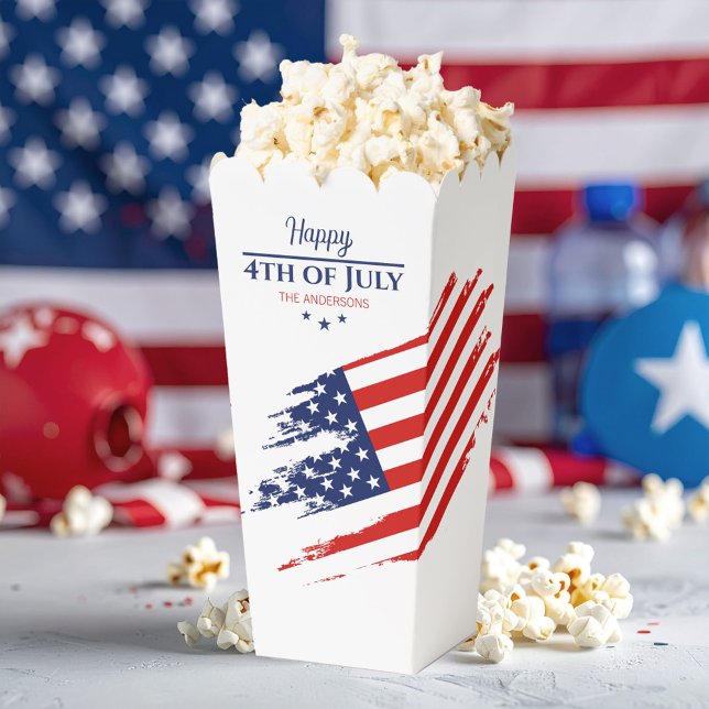 Grunge American Flag Happy 4th July ID1104 Favour Box (Creator Uploaded)