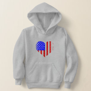 grunge american flag heart distressed