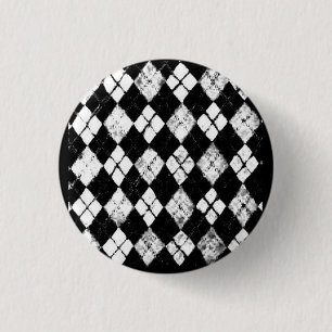 grunge argyle button